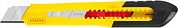 Нож из АБС пластика STAYER QUICK-18, сегмент. лезвия 18 мм