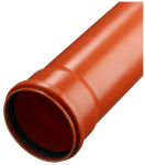 Труба канализационная ПП наружная, оранжевая, SN2 PROMPOLIMER