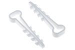 Дюбель-хомут для плоского кабеля полипропилен белый (уп.50шт) EKF