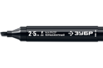 Маркер перманентный, ЗУБР МП-300К, черный, 2-5мм клиновидный, увелич объём