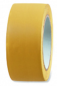 Клейкая ребристая лента ПВХ 50мм х33м желтая устойчивая к УФ, t60°C