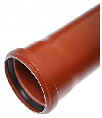 Труба канализационная ПП наружная, оранжевая, 3,2мм FLEXTRON