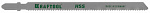 Полотна KRAFTOOL T318B для эл/лобзика HSS по металлу (2,5-6мм) EU-хвост шаг 2мм 110мм 2шт