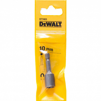 Торцевой ключ DeWalt №10х50мм магнитный DT7403