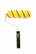 Валик DOIT полиэстер 12мм, ручка 8мм, 250х44мм желтый с черной нитью