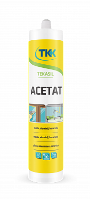 Герметик Tekasil Acetat силиконовый, белый 280мл