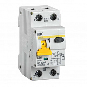 Автомат дифференциального тока 2п (1P+N) C 30мА тип A 6кА АВДТ-32 IEK
