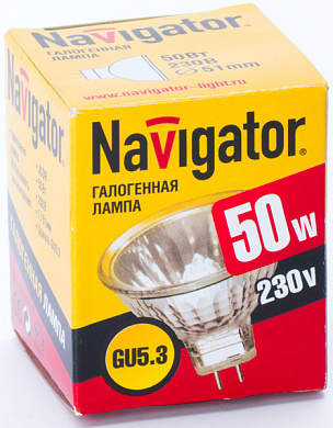 Лампа галогенная NH–JCDR, GU5.3, 230В, 2000h Navigator