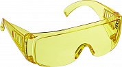 Очки защитные DEXX открытого типа, желтые, с боковой вентиляцией