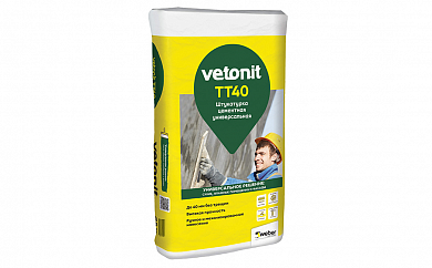 Штукатурка цементная универсальная Vetonit TT40 25кг